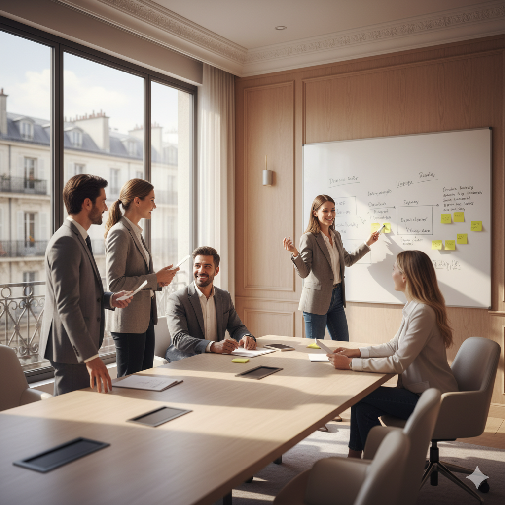 Équipe LGH Patrimoine en réunion